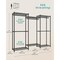 Heavy Duty Portable Closet Garment Rack With Shelves Steel Clothes Organizer Adjustable Storage Ink Black